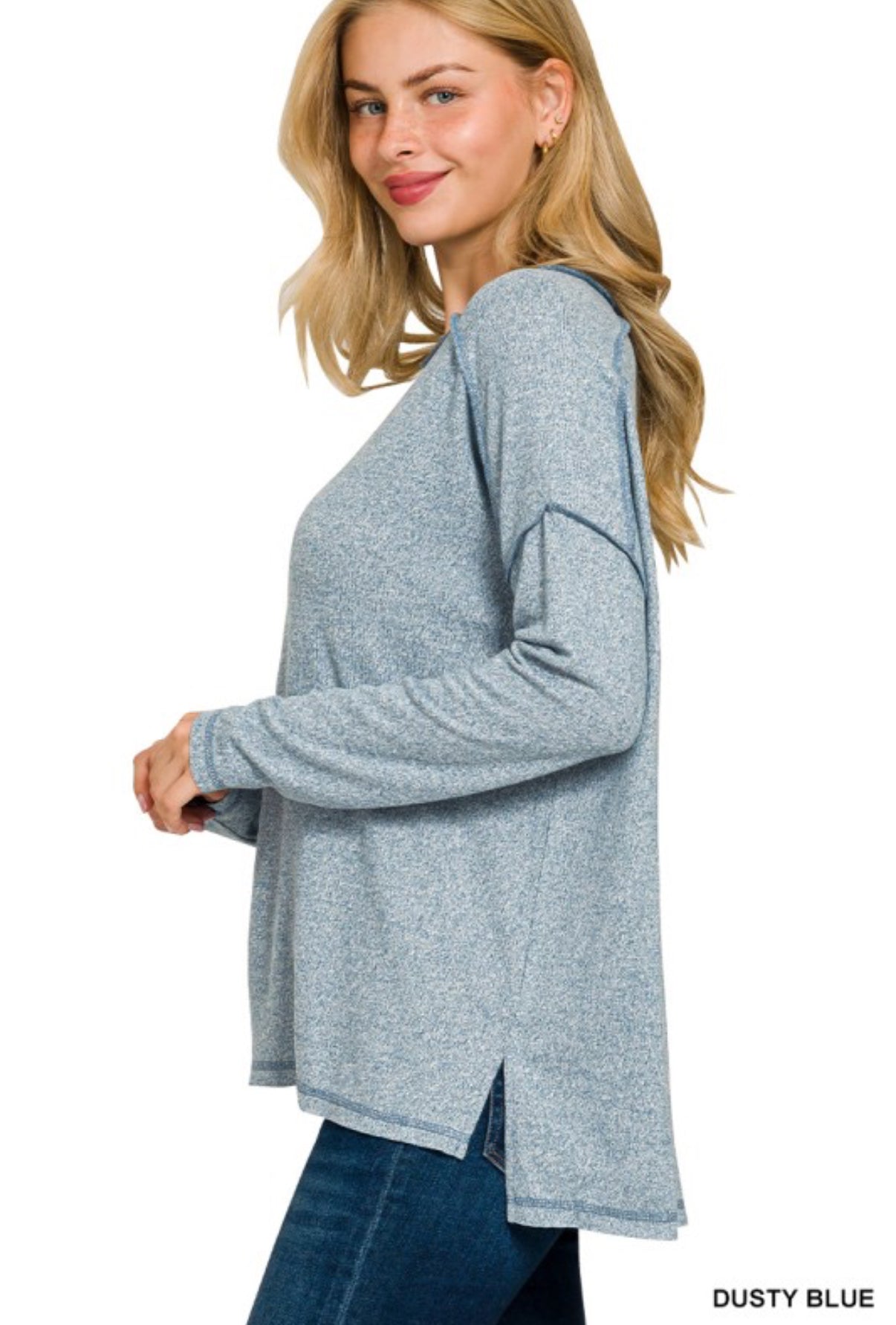 Dusty Blue Super Soft Sweater