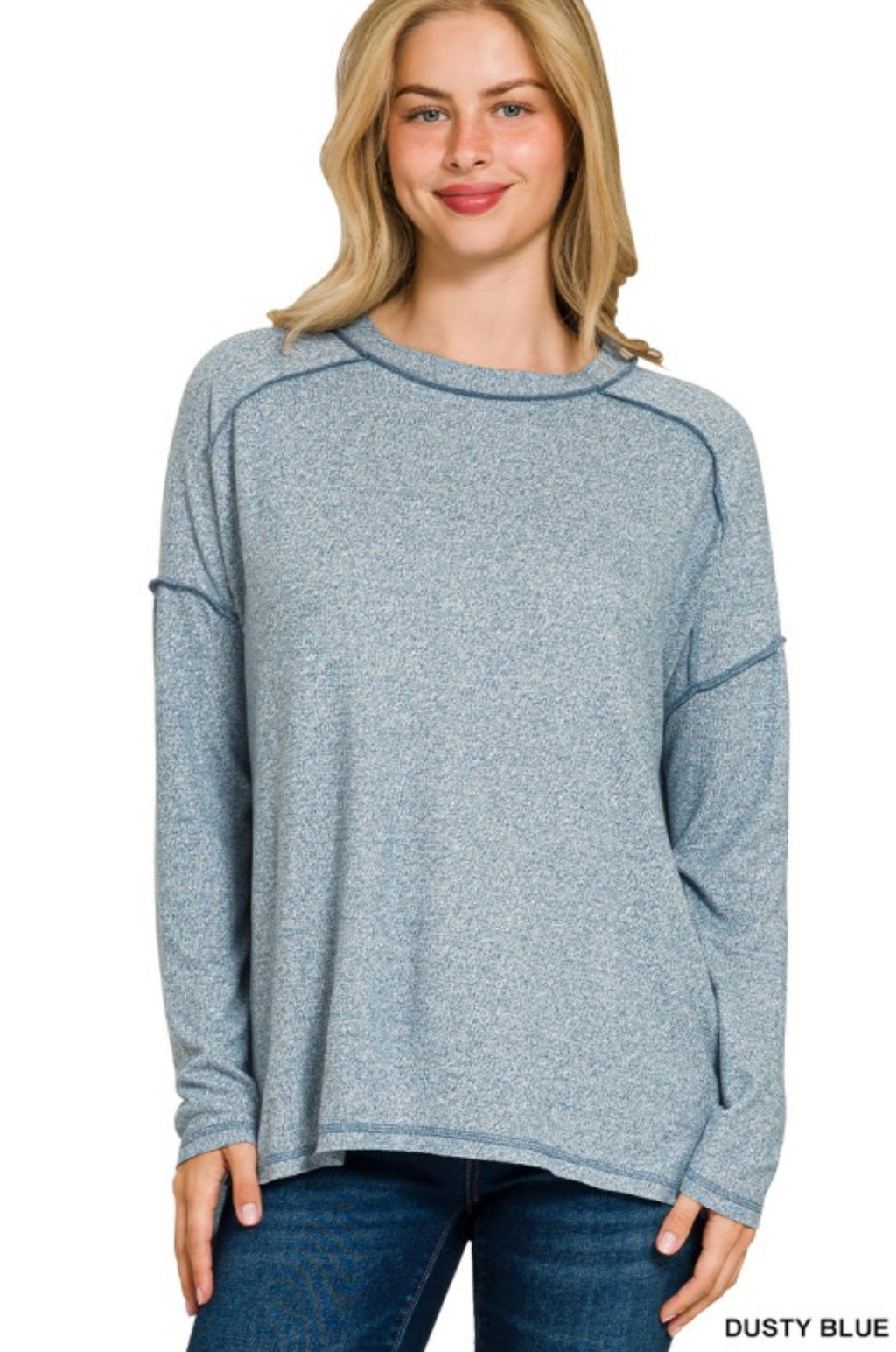 Dusty Blue Super Soft Sweater