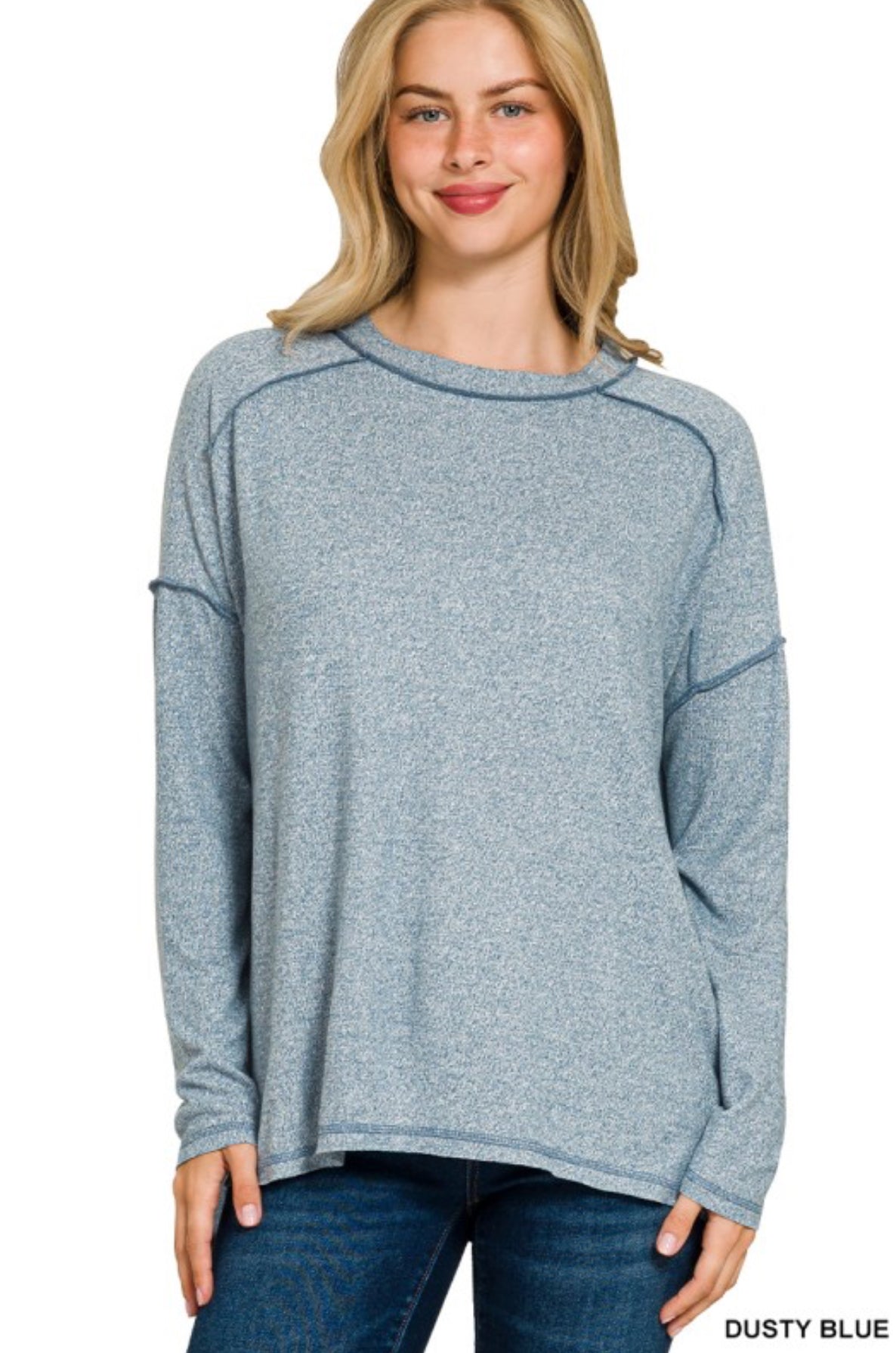 Dusty Blue Super Soft Sweater
